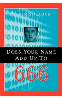 Does Your Name Add Up To 666?