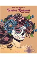 Livro para Colorir de Caveiras Mexicanas para Crianças