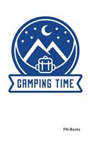Camping Time: Blanko A5 Notizbuch oder Heft für Schüler, Studenten und Erwachsene