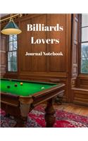 Billiards Lovers Journal Notebook