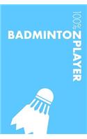 Womens Badminton Player Notebook: Blank Lined Womens Badminton Journal For Player and Coach