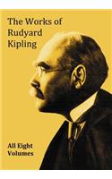 The Works of Rudyard Kipling - 8 Volumes in One Edition: (English)