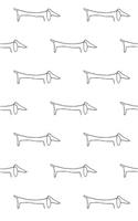 Premium Notebook: Dog (Dachshund) Pattern - Pablo Picasso College Ruled Notebook Journal