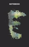 E - Notebook: Lined, Empty Journal with the Initials of the Alphabet for Graffiti and Wall Art Fans - Format: 6x9 Inch, 110 Pages