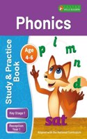 KS1 Phonics Study & Practice Book for Ages 4-6 (Reception -Year 1) Perfect for learning at home or use in the classroom