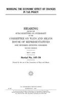 Modeling the economic effect of changes in tax policy