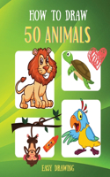 How to draw 50 animals easy drawing