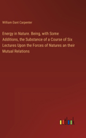 Energy in Nature. Being, with Some Additions, the Substance of a Course of Six Lectures Upon the Forces of Natures an their Mutual Relations