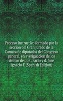 Proceso instructivo formado por la seccion del Gran jurado de la Camara de diputados del Congreso general, en averiguacion de los delitos de que . Facio y d. Jose Ignacio E (Spanish Edition)