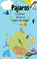 Libro para colorear de pájaros para niños