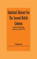 Statistical Abstract For The Several British Colonies, Possessions, And Protectorates In Each Year From 1893 To 1907