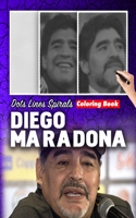 diego maradona dots lines spirals coloring book
