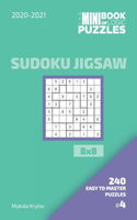 Mini Book Of Logic Puzzles 2020-2021. Sudoku Jigsaw 8x8 - 240 Easy To Master Puzzles. #4