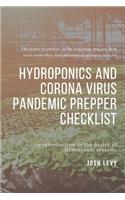 Hydroponics and Corona Virus Pandemic Prepper Checklist