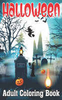 Halloween Adult Coloring Book