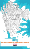Libros para colorear para adultos para bolígrafos y marcadores - Mandala - Animales - Peces