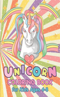 Unicorn Coloring Book for Kids Ages 4-8