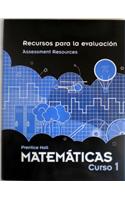Middle Grades Math 2010 Spanish Assessment Resources Blackline Masters Course 1