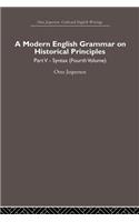 A Modern English Grammar on Historical Principles