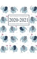 Elephant Planner 2020-2021: (2020 - 2021 Two Year Planner)