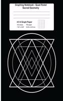 Graphing Notebook Quad Ruled Sacred Geometry 4 X 4 Graph Paper