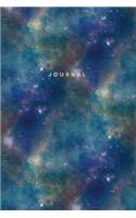 Journal: College Ruled Notebook - 120 Pages - Blue Evening Cloud