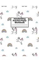 Handwriting Practice Paper Workbook
