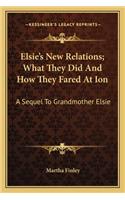 Elsie's New Relations; What They Did And How They Fared At Ion: A Sequel To Grandmother Elsie(English)