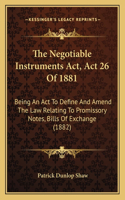 Negotiable Instruments Act, Act 26 Of 1881