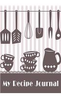 My Recipe Journal: Blank Cookbooks To Write In V36