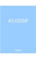 Notebook for Cornell Notes, 120 Numbered Pages, #LEADERSHIP, Blue Cover: For Taking Cornell Notes, Personal Index, 8.5"x11", Hashtag Series, Genius Edition