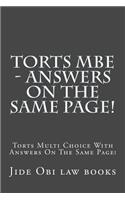 Torts MBE - Answers on the same page!