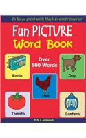 Fun Picture Word Book (Black & White)