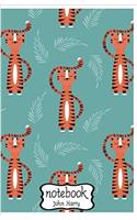 Notebook Journal Dot-grid, Graph, Lined, Blank No Lined Cute Tiger Cartoon: Small Pocket Notebook Journal Diary, (Blank Notebook Journal)