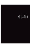 My Notebook: Unlined Notebook - Large (8.5 x 11 inches) - 100 Pages