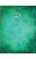Monogram Volleyball Blank Sketchbook: Art Sketch Pad Notebook(68 Monogram Elegance 150 Sketch)
