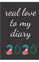 real love to my diary 2020 journal gift