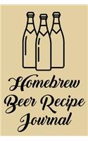 Homebrew Beer Recipe Journal: Beer Brewing Logbook and Recipe Journal