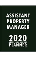 Assistant Property Manager 2020 Weekly and Monthly Planner