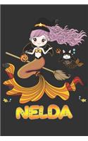 Nelda: Nelda Halloween Beautiful Mermaid Witch Want To Create An Emotional Moment For Nelda?, Show Nelda You Care With This Personal Custom Gift With Nelda