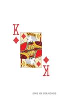 King Of Diamonds: Poker Card Notebook With Lined Wide Ruled Paper For Work, Home Or School. Cool Notepad Journal For Taking Notes, Diaries Or Journaling For Poker Fan