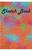 Sketchbook: Glitter cover Sketchbook Journal White Unruled Drawing Paper, 100 Pages, Durable Cover, For Artists and Students