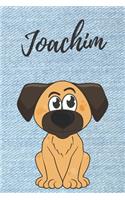 Joachim Hunde Notizbuch / Notizheft / Malbuch / Kritzelbuch / Tagebuch / Journal / DIN A5 / Geschenke: individuelles personalisiertes blanko Jungen & Männer Namen Notizbuch, ... Weihnachts & Geburtstags Geschenk für Männer.