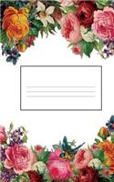 Blank Notebook A5: 5" x 8", 150 pages, Beautiful Flowers(Motivational Stationery Blank Notebooks A4)