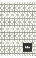 Notes: Art Deco Style 6 X 9, 120 Lightly Lined College Ruled Blank Journal for Design Lovers