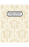 Damask Notebooks Composition
