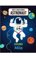Write & Draw Journal Astronaut Explorer Milo