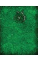 Monogram "x" Sketchbook: Sketch Book Notebook