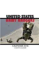 United States Army Rangers Calendar 2018