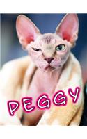 Peggy: Personalized Journal, Notebook, Diary, 105 Lined Pages, Large Size Book 8 1/2" X 11"